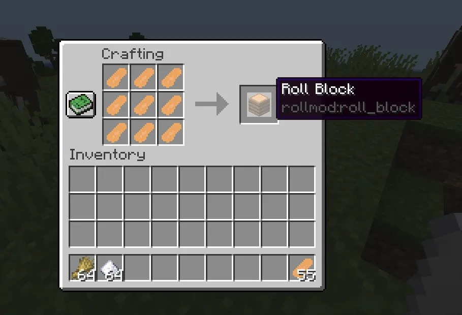 Roll, Моды, Minecraft