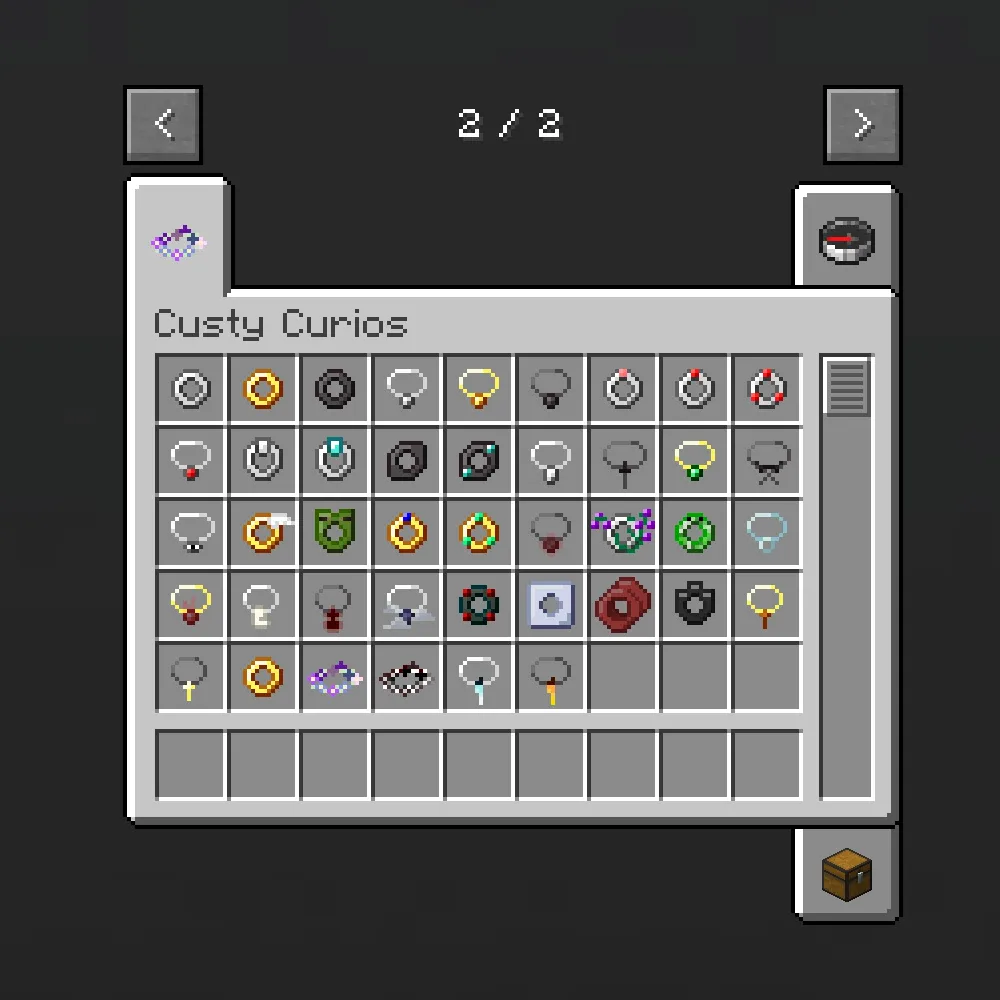 Custy Curios, Моды, Minecraft