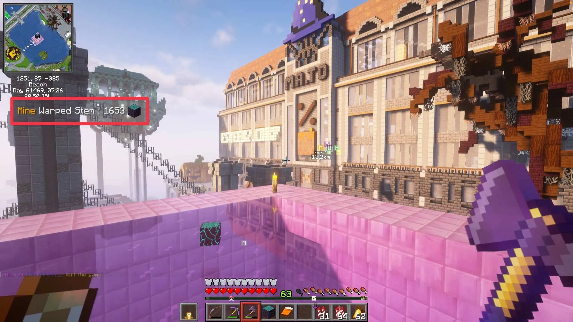 Stat Popup MATO — скриншот 1 (Моды, Minecraft)