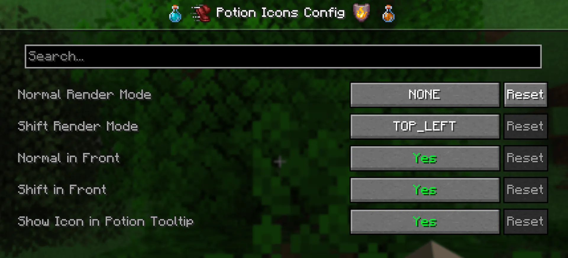 Potion Icons, Моды, Minecraft