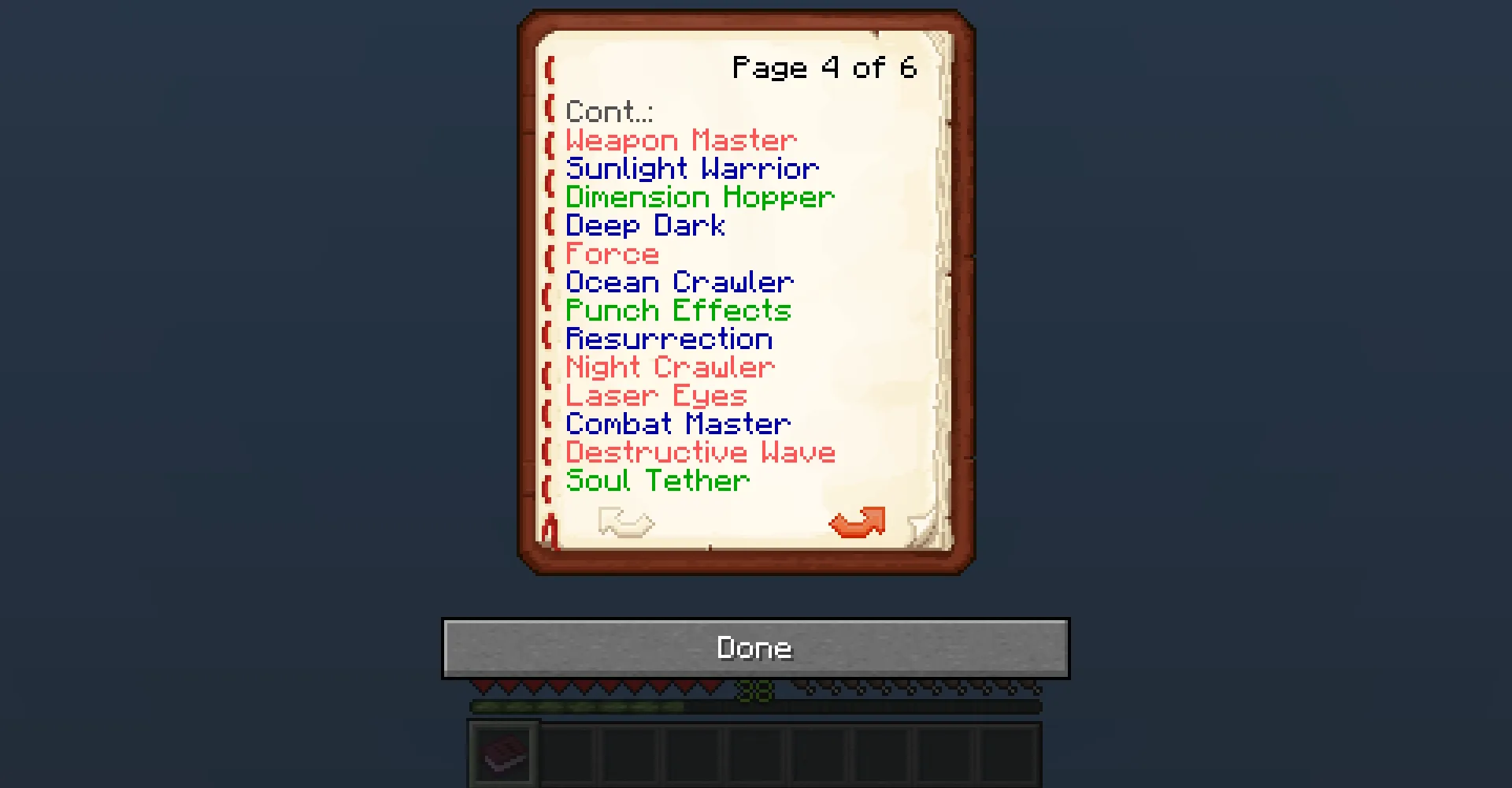 Powers (Super powers), Дата-паки, Minecraft