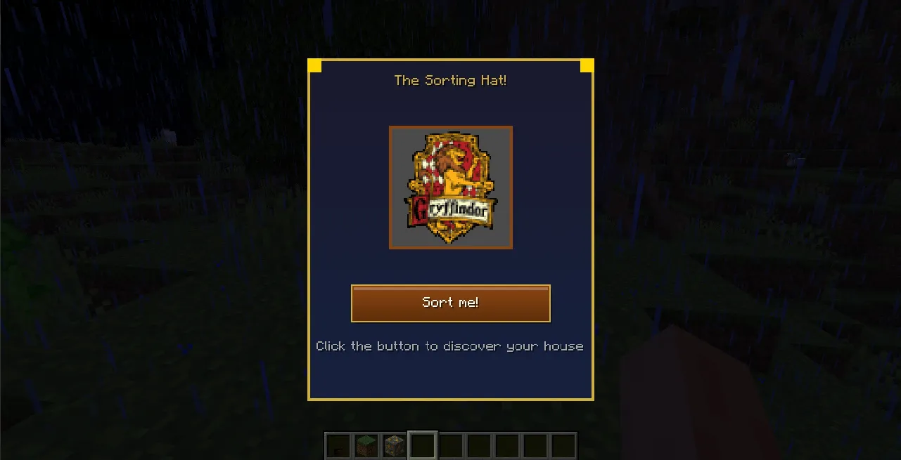 SortingHat Harry Potter (Sombrero Seleccionador) — скриншот 4 (Моды, Minecraft)