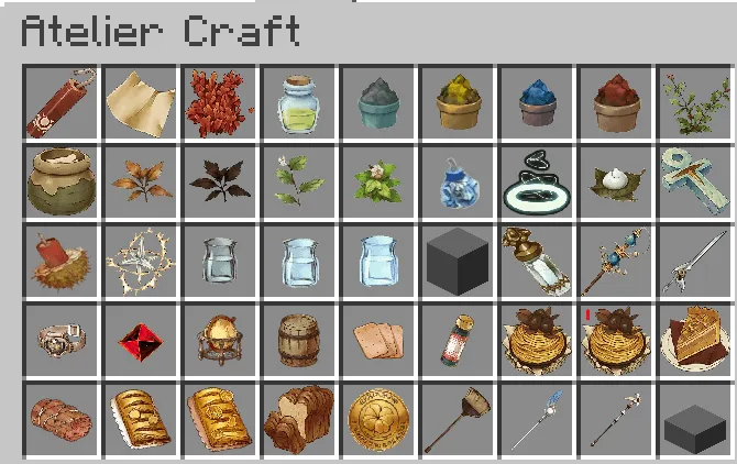 AtelierCraft, Моды, Minecraft