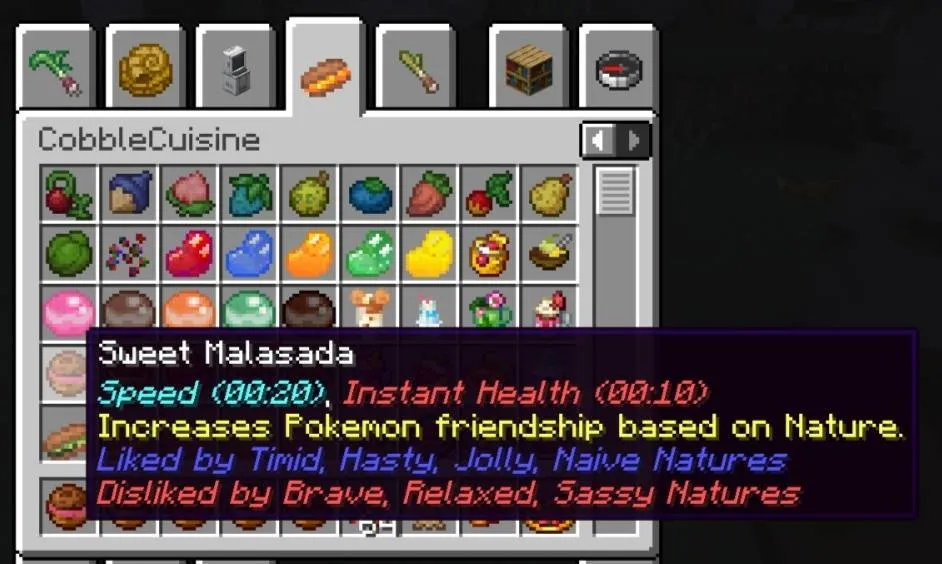 CobbleCuisine, Моды, Minecraft