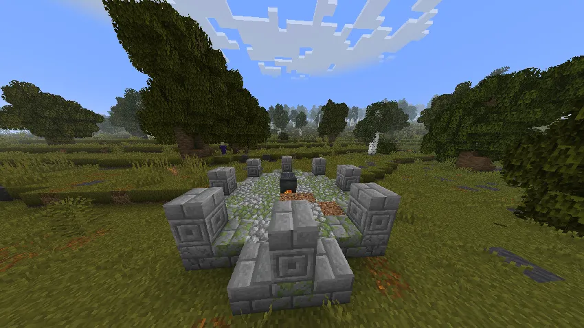 Big Globe - YUNG's Better Witch Huts — скриншот 1 (Дата-паки, Minecraft)