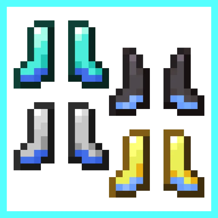 VEGE: Alternate Boots [OptiFine] — скриншот 5 (Текстуры, Minecraft)