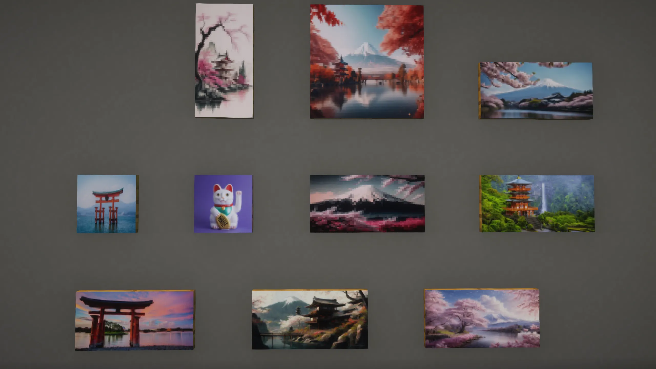 Japanese-Paintings-pack, Моды, Minecraft