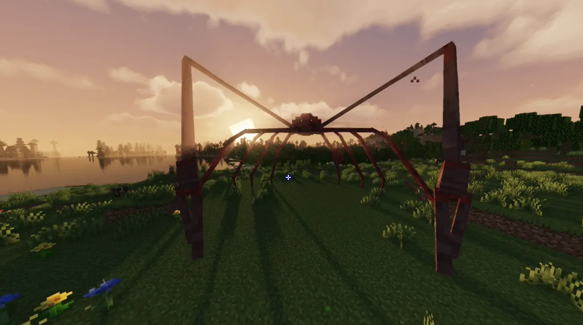 HORROR - Arachnophobia (spider)  — скриншот 4 (Модпаки, Minecraft)