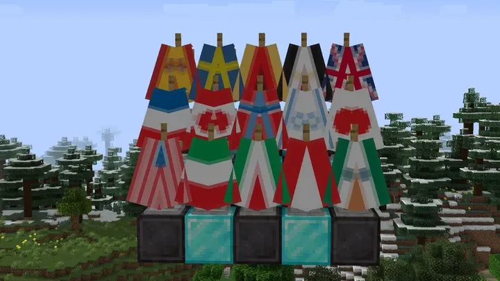Flag Elytras, Текстуры, Minecraft