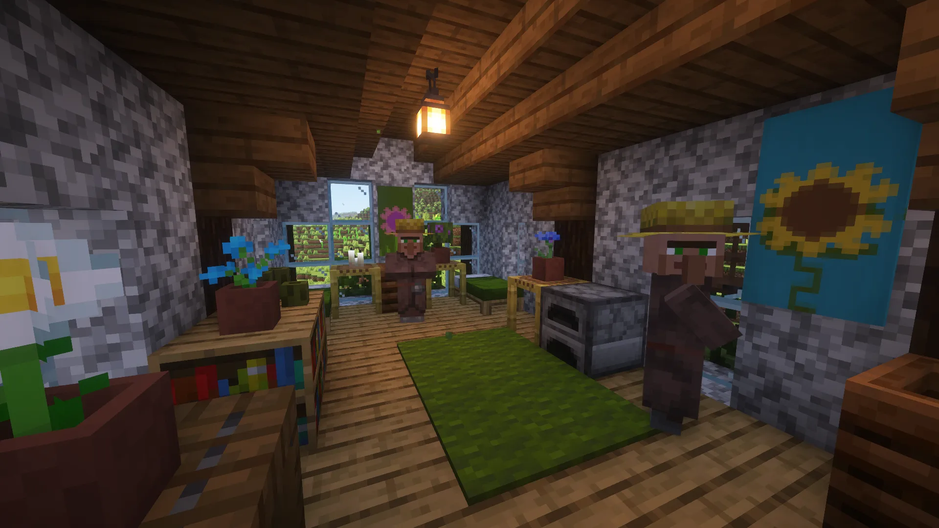 Villager Flower House — скриншот 2 (Моды, Minecraft)