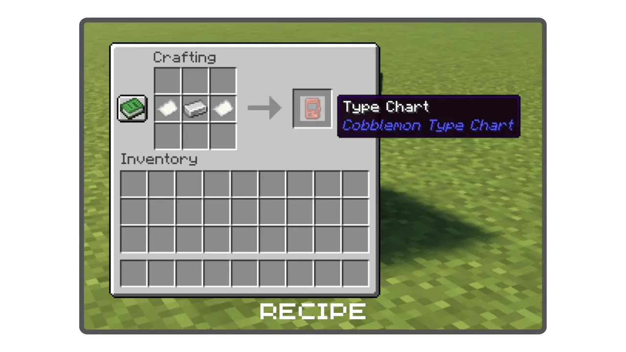 Pokemon Type Table (Cobblemon / Pixelmon) — скриншот 3 (Моды, Minecraft)