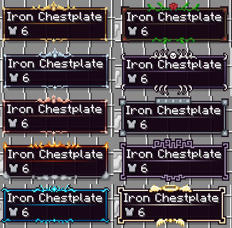 Legendary Interface, Текстуры, Minecraft