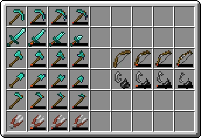 Durability+, Текстуры, Minecraft