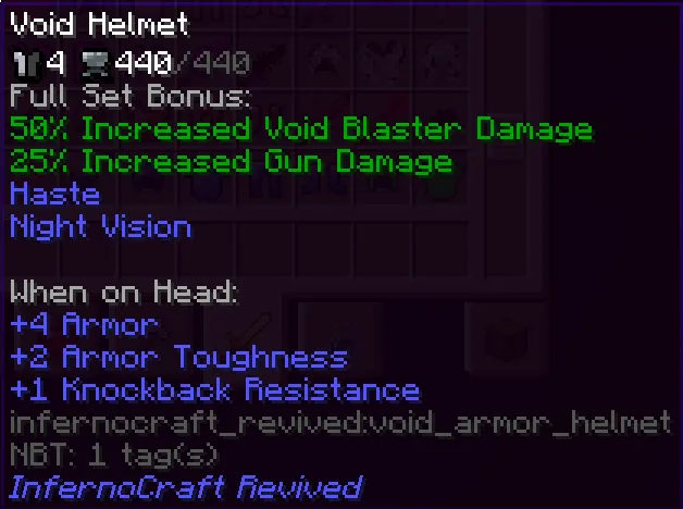 InfernoCraft Revived, Моды, Minecraft