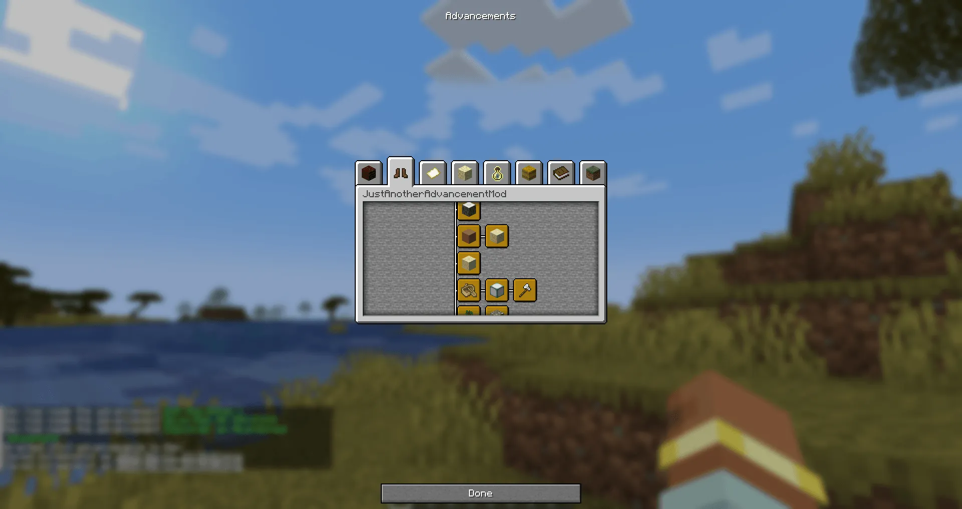 Just Some More Advancements — скриншот 1 (Моды, Minecraft)