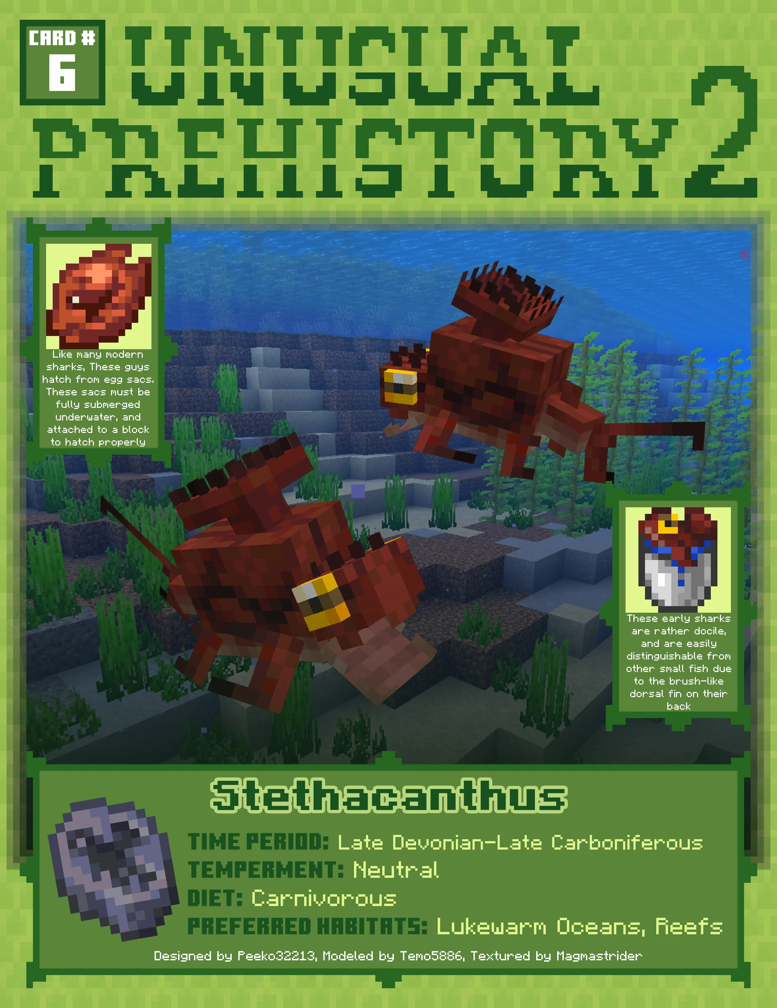 Unusual Prehistory 2, Моды, Minecraft