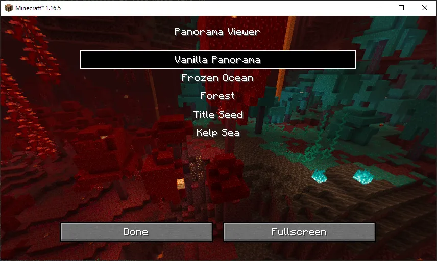 Panoramas — скриншот 1 (Моды, Minecraft)