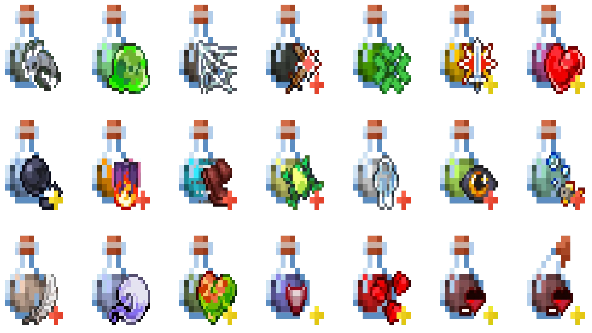 Potion Icons Reworked, Текстуры, Minecraft