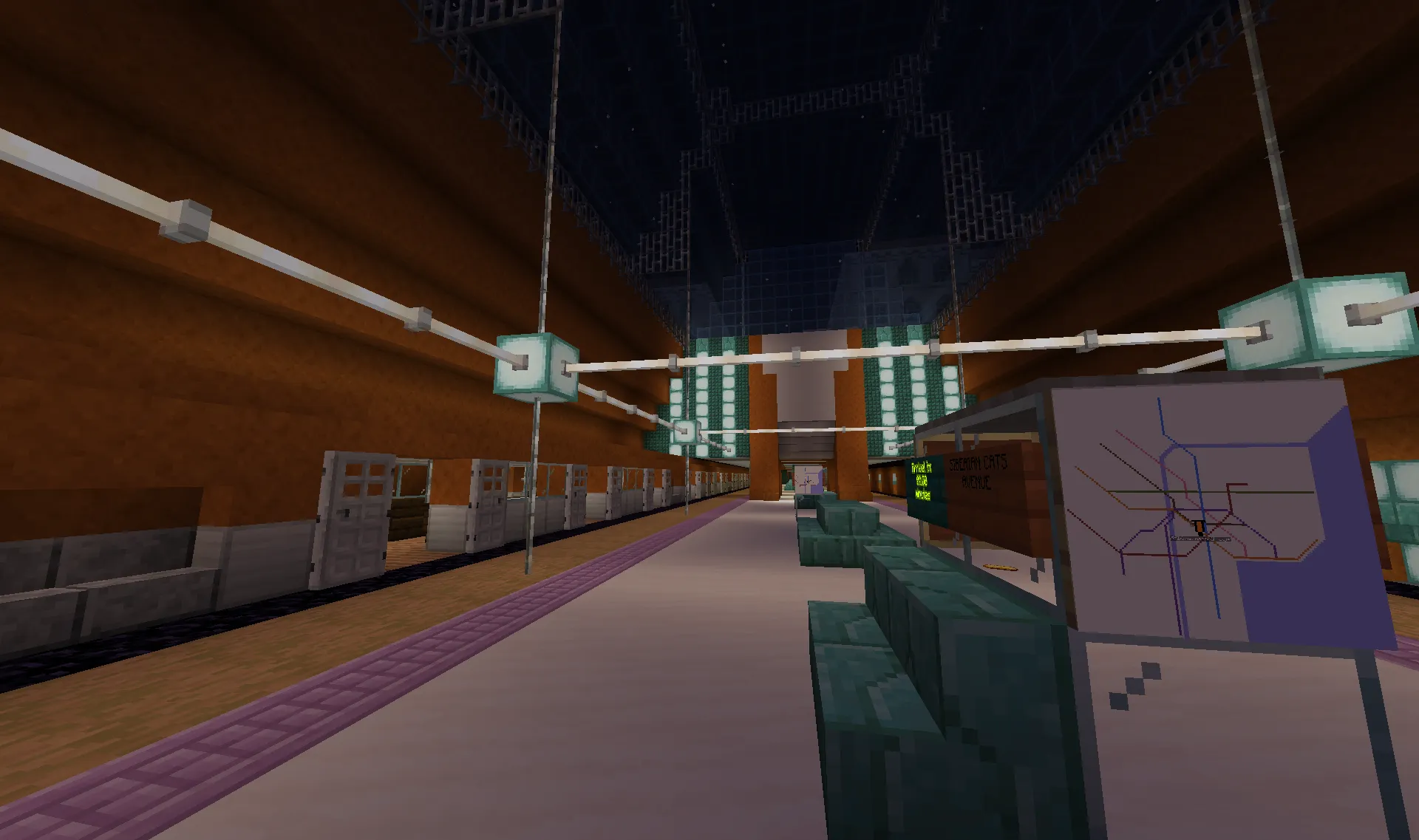Sonja town interavtive subway map — скриншот 11 (Карты, Minecraft)