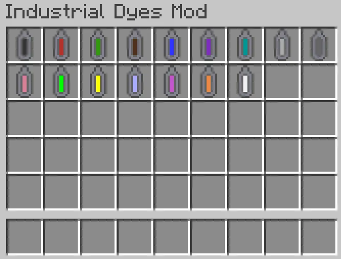 Industrial Dyes — скриншот 1 (Моды, Minecraft)