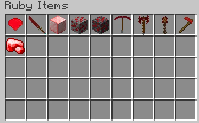 Rare Rubies — скриншот 1 (Моды, Minecraft)