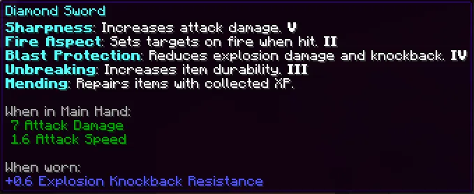 Enchantment Descriptions Java — скриншот 1 (Текстуры, Minecraft)