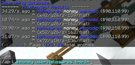 AuxProtect — скриншот 1 (Плагины, Minecraft)