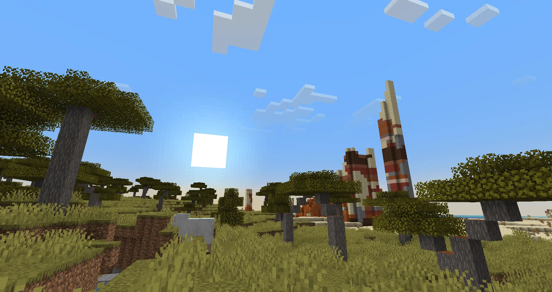 Vanilla Cloud Fix — скриншот 1 (Текстуры, Minecraft)