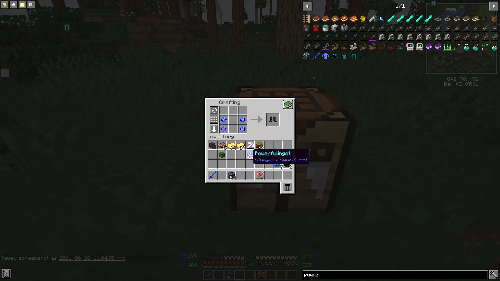 The Powerful Mod, Моды, Minecraft