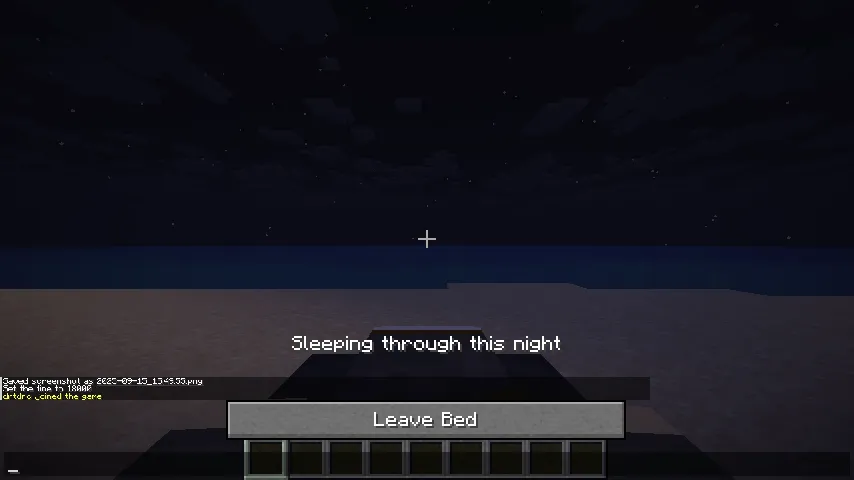 TickWarpSleep — скриншот 1 (Моды, Minecraft)