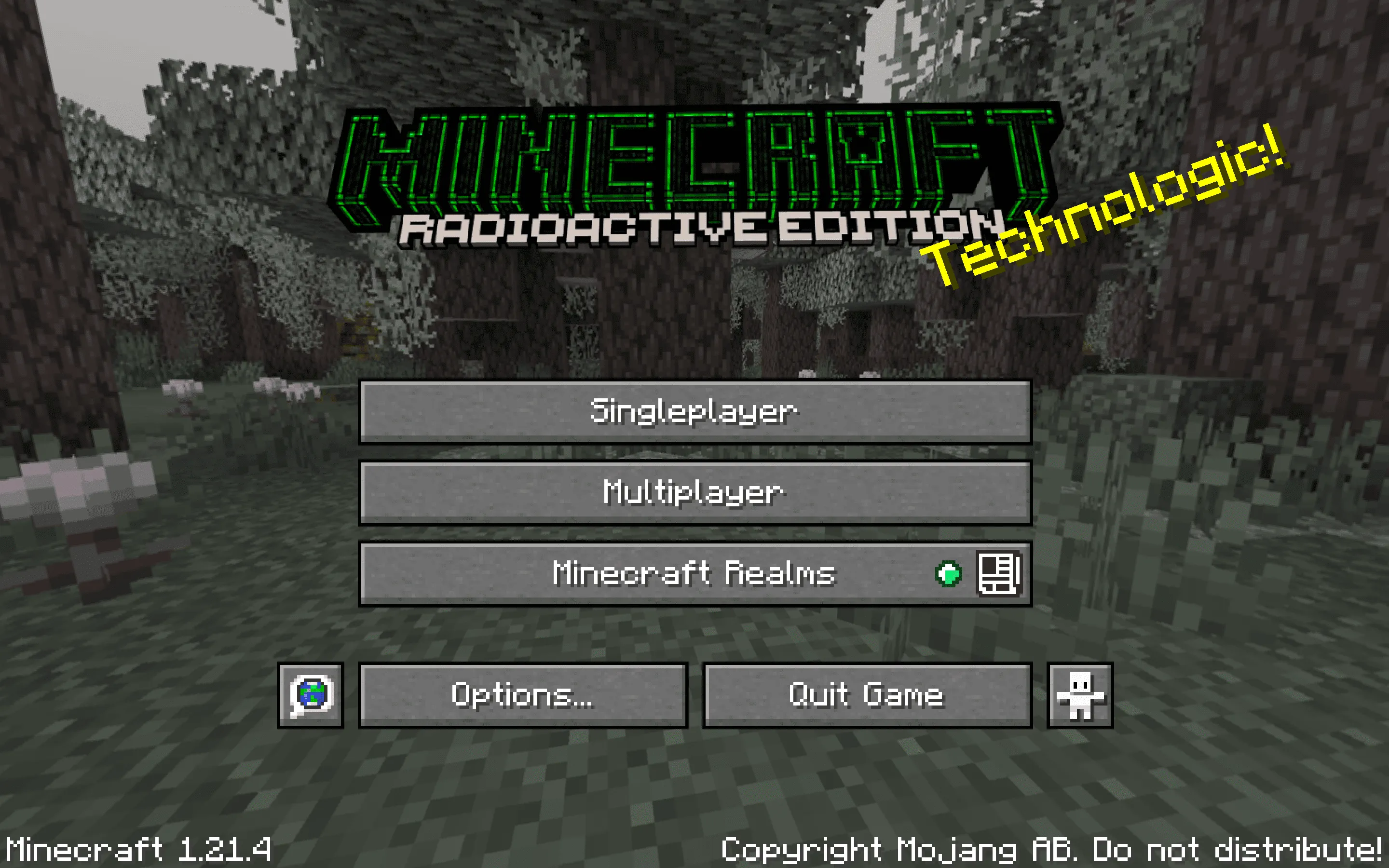 Radioactive Title Menu — скриншот 1 (Текстуры, Minecraft)