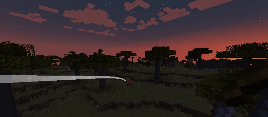  White Arrow Trails — скриншот 1 (Моды, Minecraft)