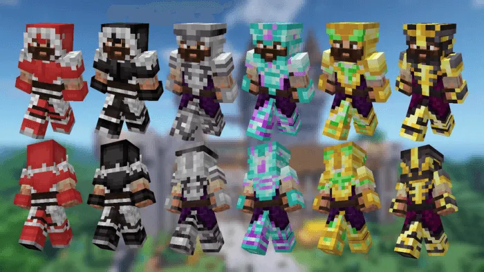 Armor Reimagined! [Java], Текстуры, Minecraft