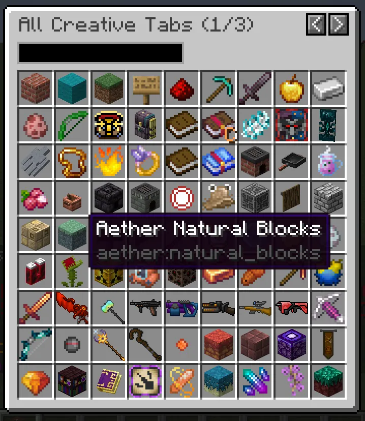 Better Creative Mode Tabs, Моды, Minecraft