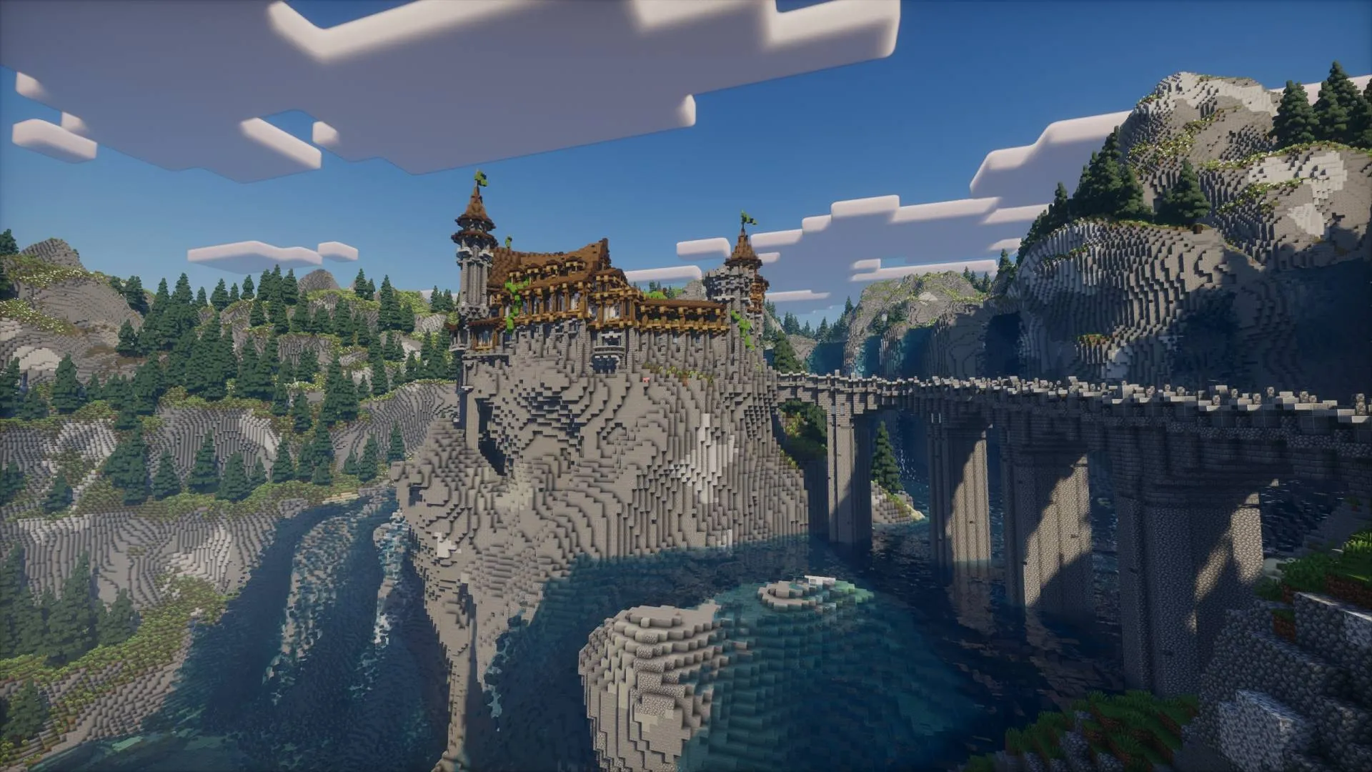 Old Fallen Castle -  Medieval & Fantasy Castle, Карты, Minecraft