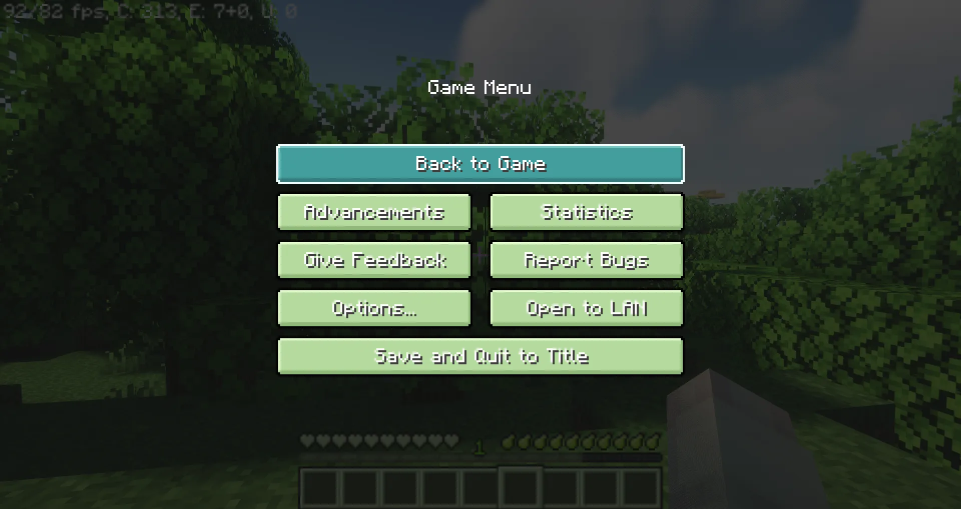 Pinku's Green GUI Pack — скриншот 6 (Текстуры, Minecraft)
