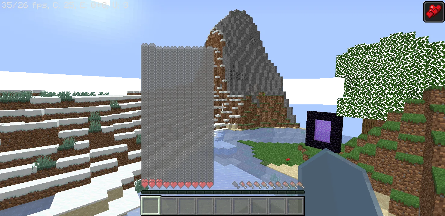 Hearts and Hunger Bars Transparent — скриншот 2 (Текстуры, Minecraft)