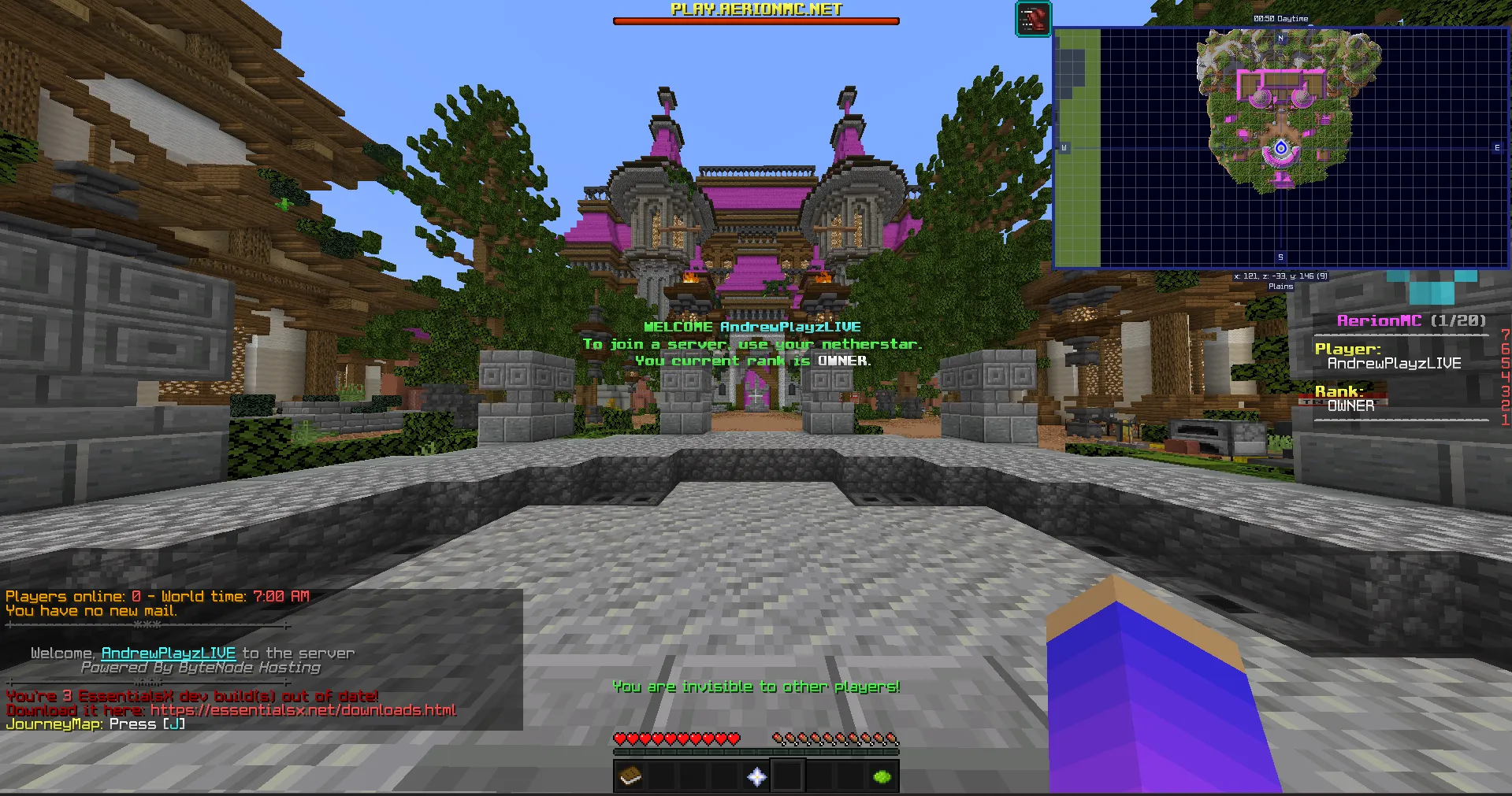 AerionSMP, Текстуры, Minecraft