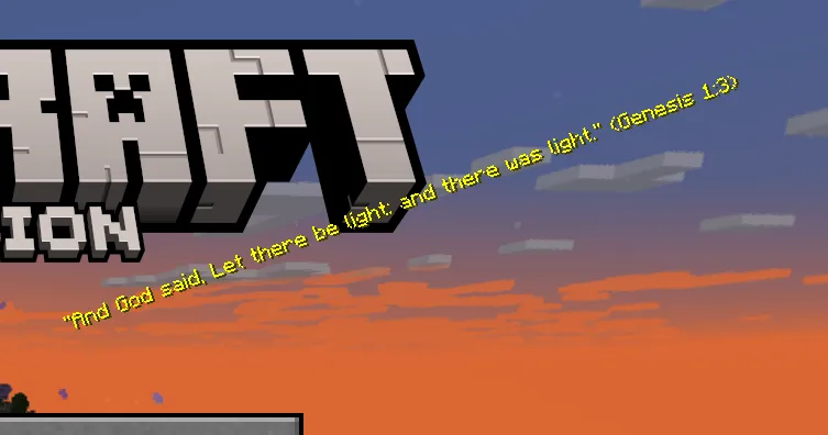 Bible Splash Texts — скриншот 2 (Текстуры, Minecraft)