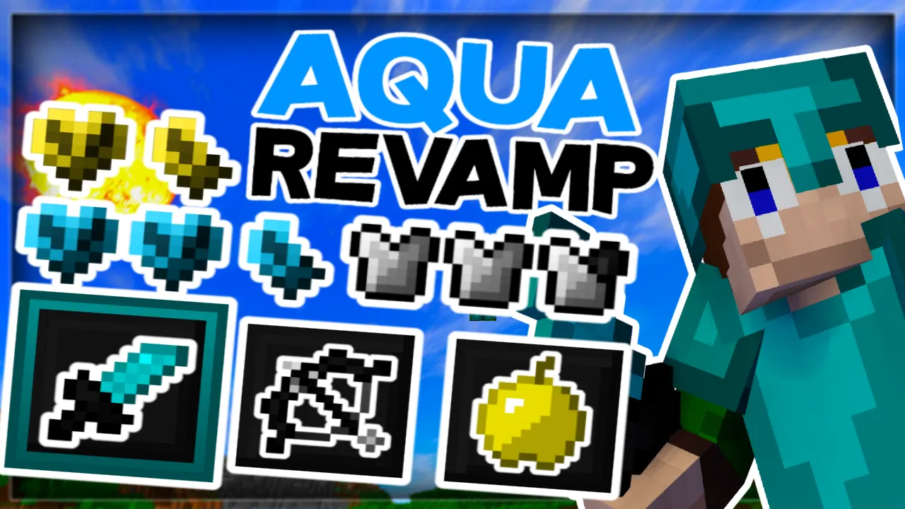 Aqua Revamp Sword — скриншот 14 (Текстуры, Minecraft)