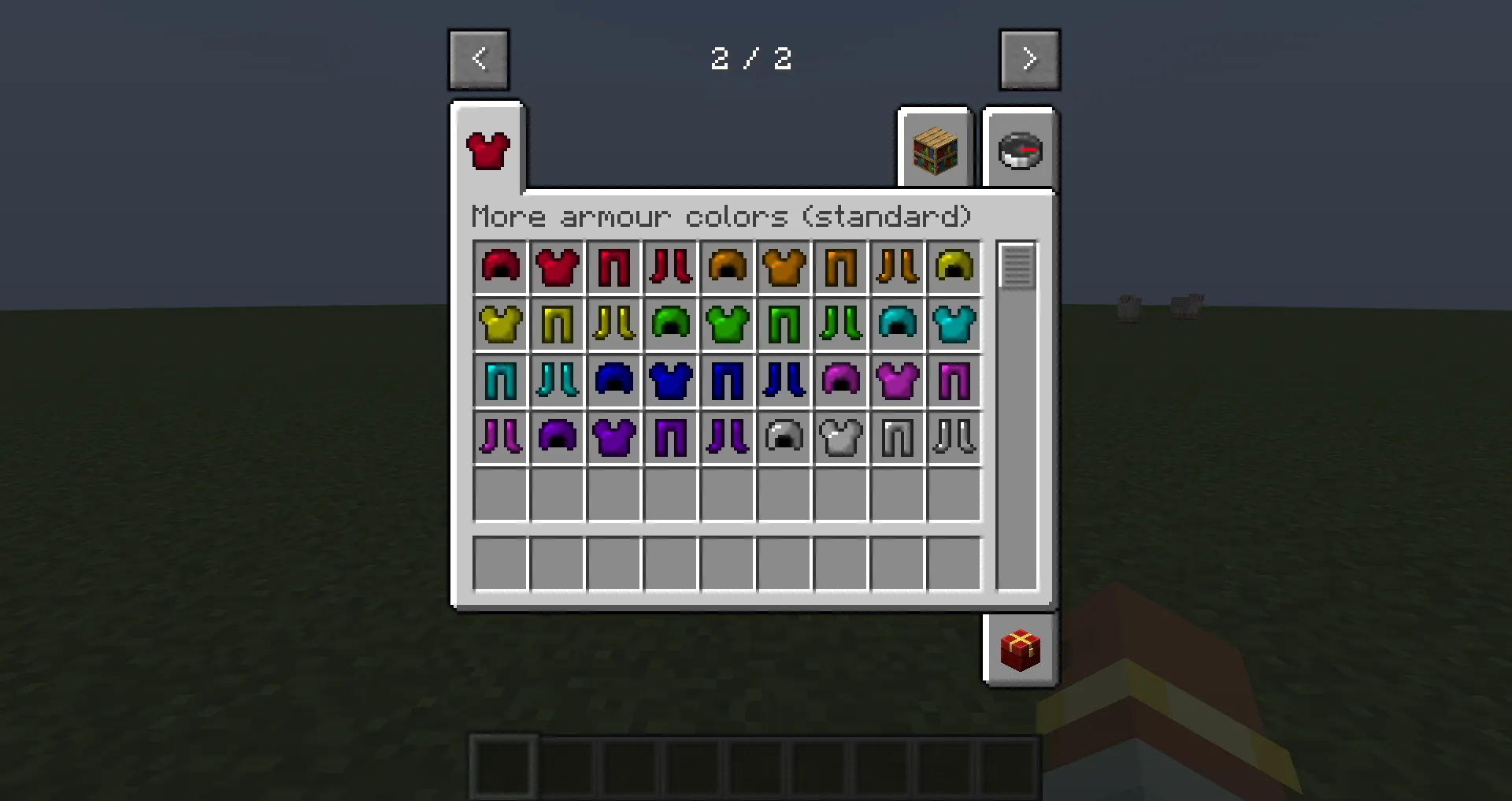 more armour colors — скриншот 1 (Моды, Minecraft)