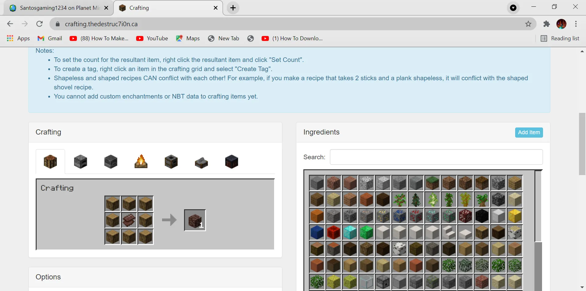 Combine And Upgrade Structures And Craftable Custom Tree, Моды, Minecraft