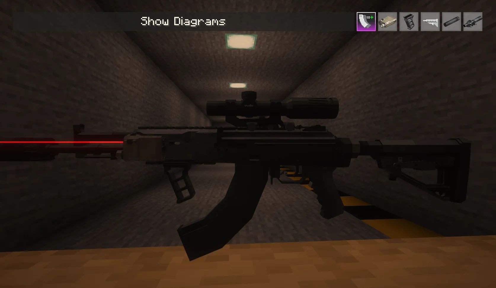 [TaCZ] AK-12, Кастомизации, Minecraft