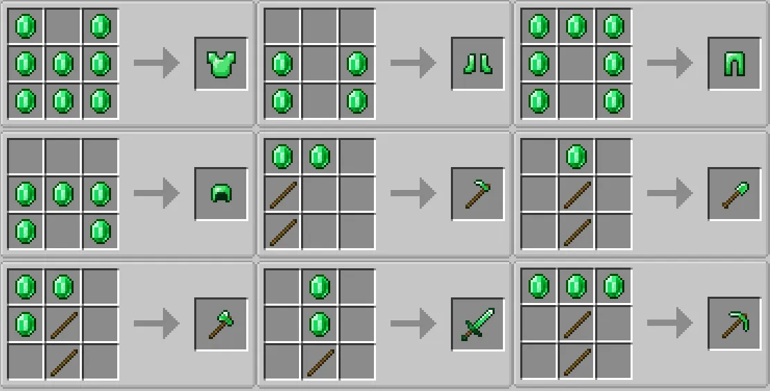 Emerald Expansion Update, Моды, Minecraft