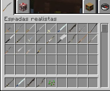 REALISTIC SWORDS I — скриншот 1 (Моды, Minecraft)