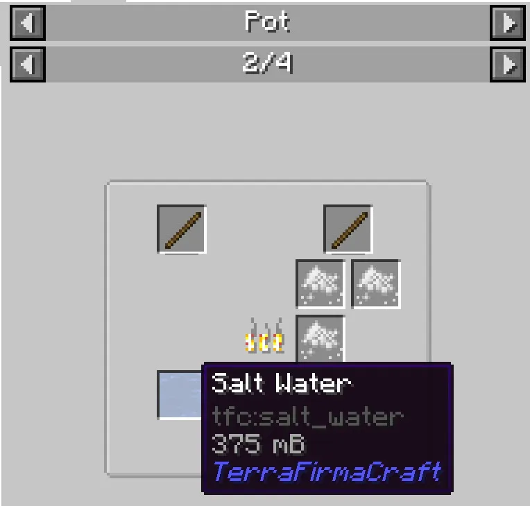 TFC Boil Salt Water — скриншот 1 (Дата-паки, Minecraft)
