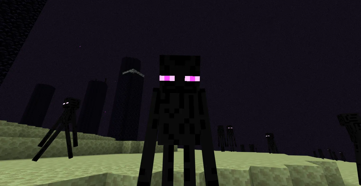Purple Enderman Eyes — скриншот 3 (Текстуры, Minecraft)