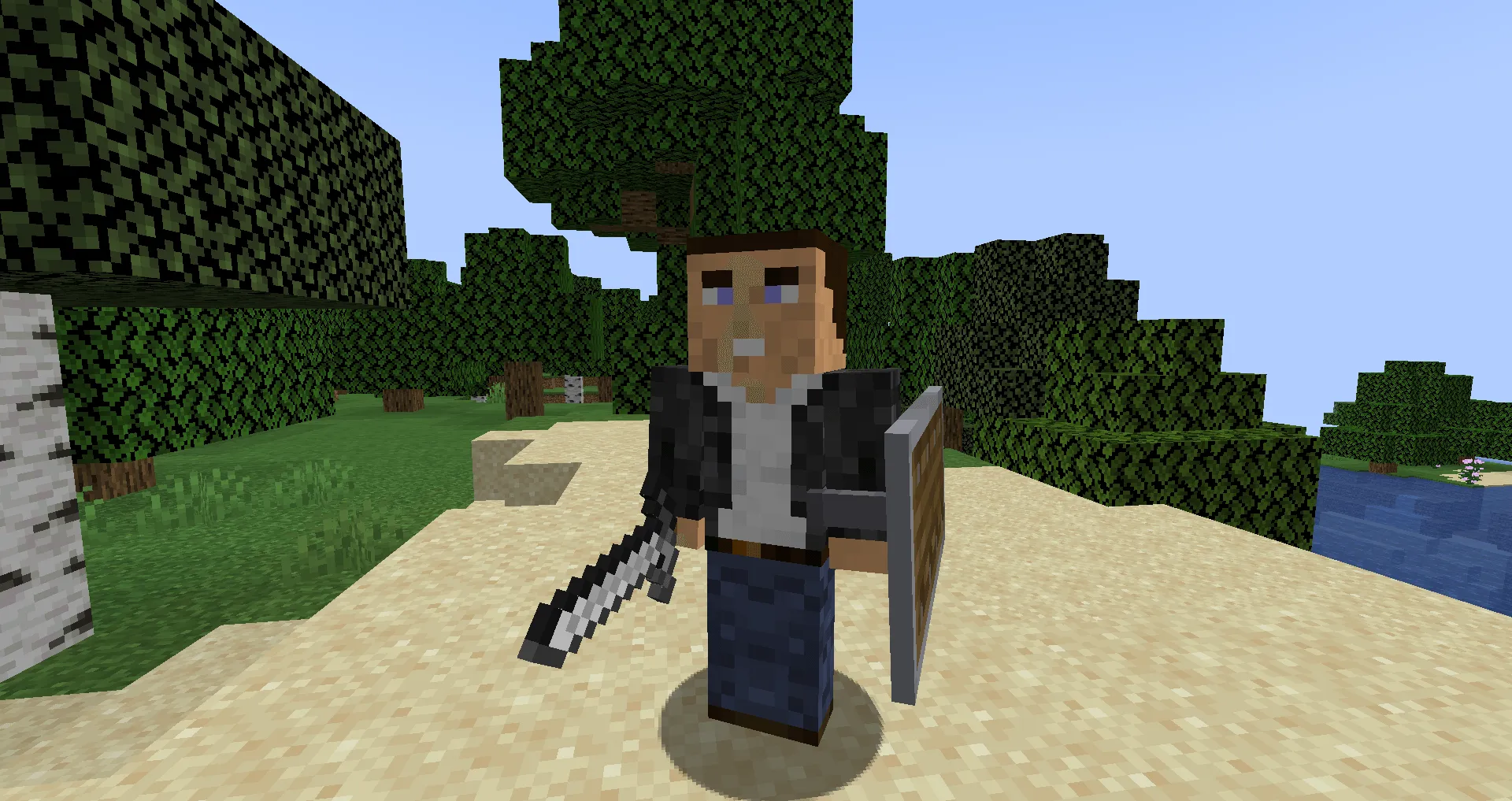 Nicolas Cage Mob — скриншот 1 (Моды, Minecraft)