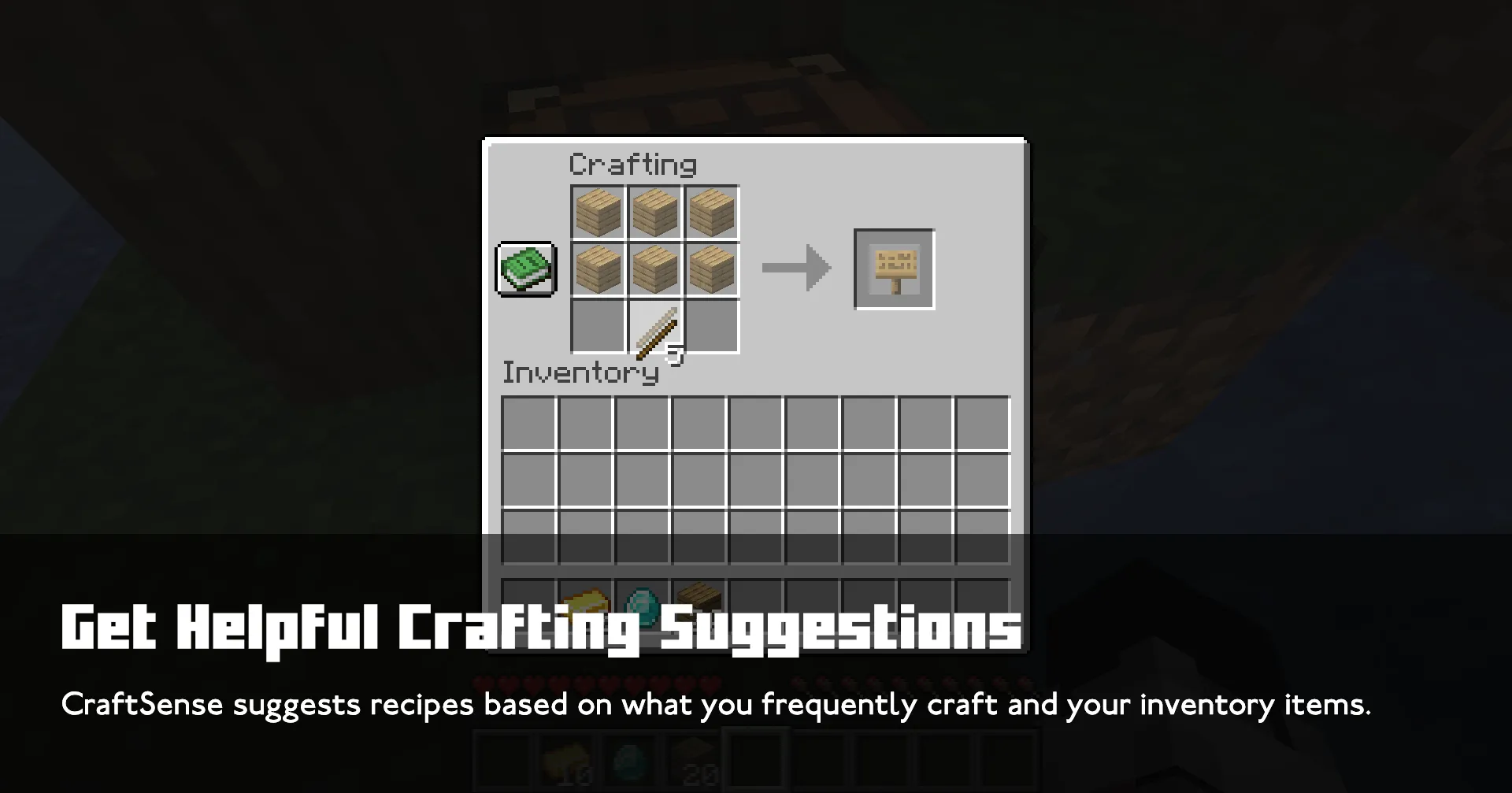CraftSense, Моды, Minecraft
