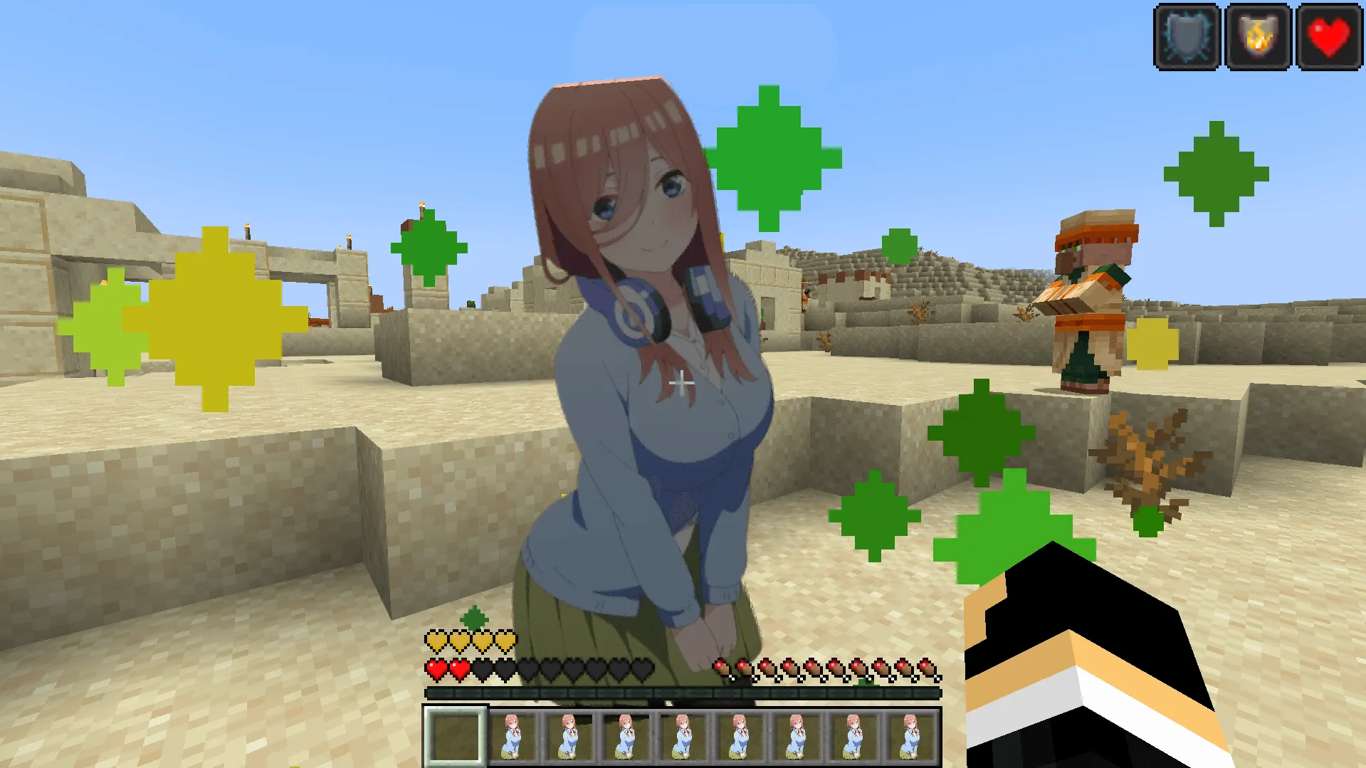 Nakano Miku Totem (The Quintessential Quintuplets) — скриншот 1 (Текстуры, Minecraft)